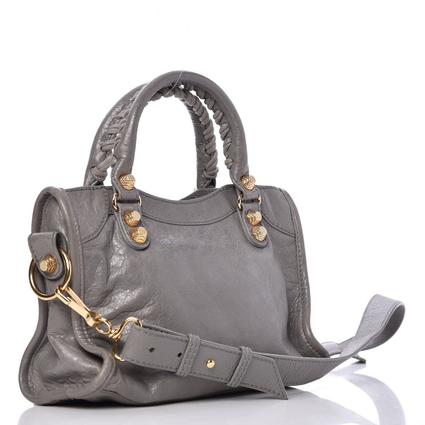 Agneau Giant 12 Gold Hardware Mini City Gris Pyrite