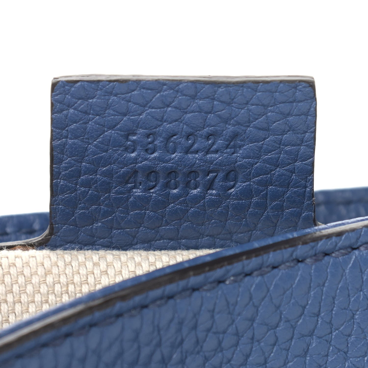 Gucci Pebbled Calfskin Medium Soho Flap Crossbody Caspian 7 of 9