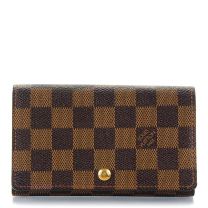 Louis Vuitton Damier Ebene Porte-Monnaie Tresor Wallet 1 of 7
