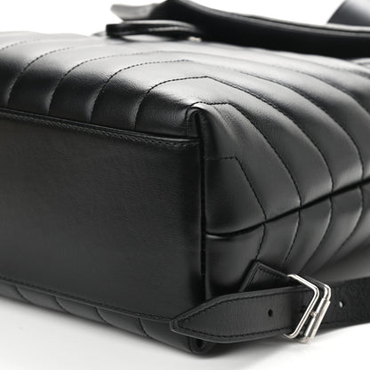 Saint Laurent Calfskin Y Quilted Monogram Small Loulou Backpack Black 9 of 9