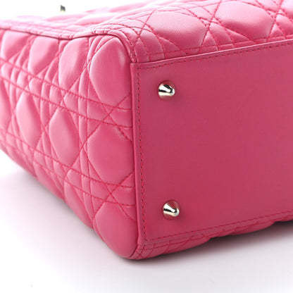 Christian Dior Lambskin Cannage Medium Lady Dior Pink 7 of 8
