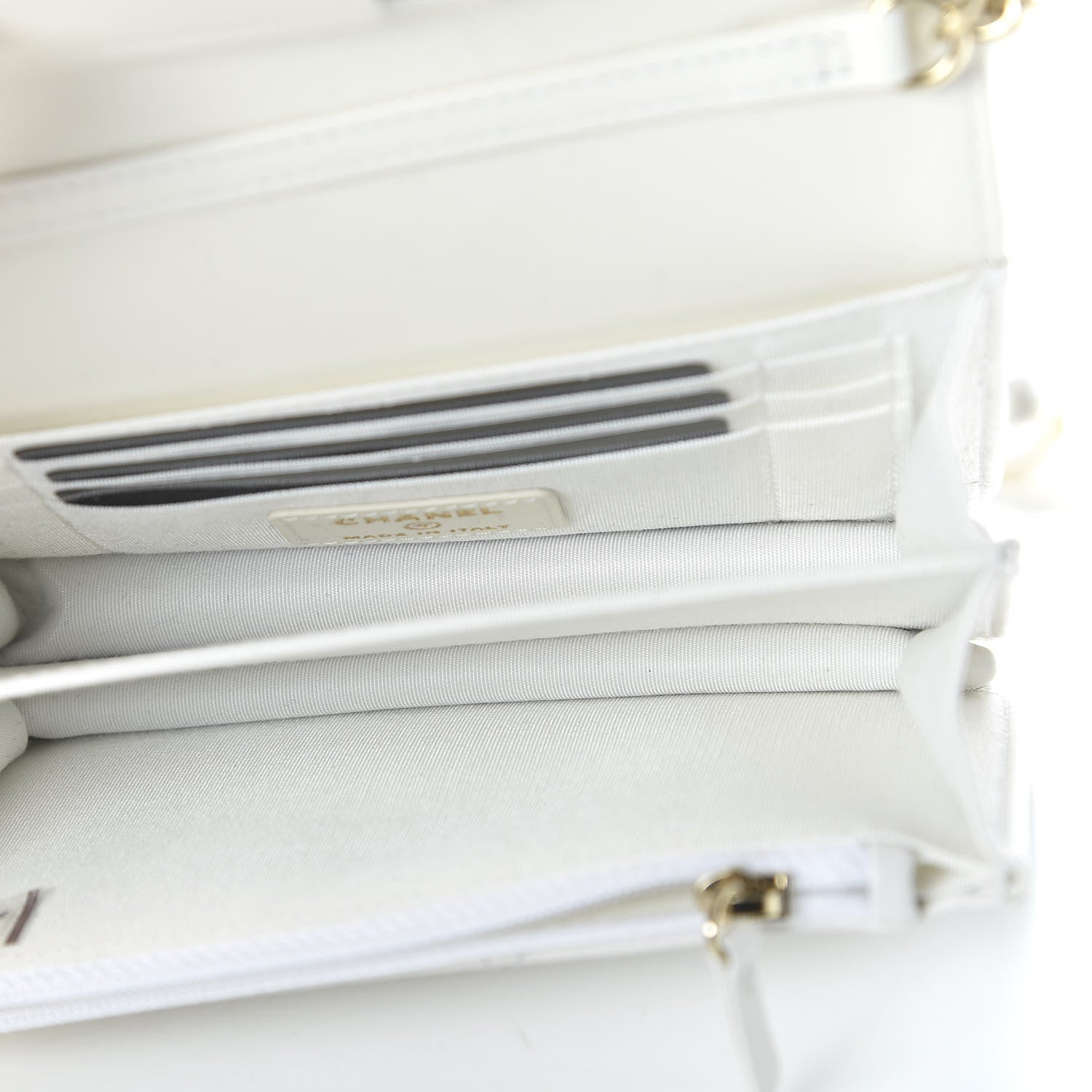 Chanel Calfskin Quilted Pearl Mini Wallet On Chain WOC White 5 of 11