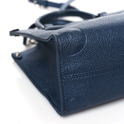 Louis Vuitton Metallic Empreinte Monogram Giant Onthego PM Navy Nacre 8 of 9