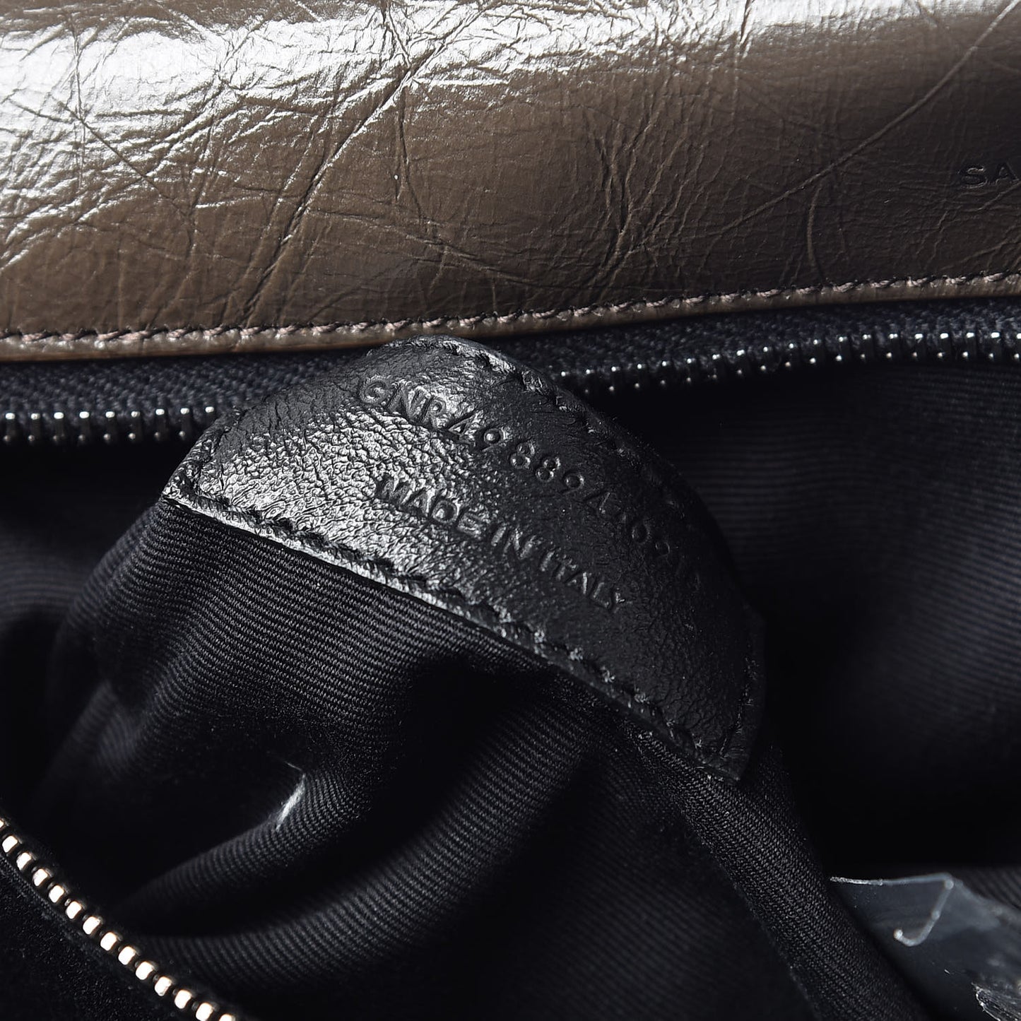 Crinkled Calfskin Matelasse Monogram Medium Niki Chain Satchel Faggio