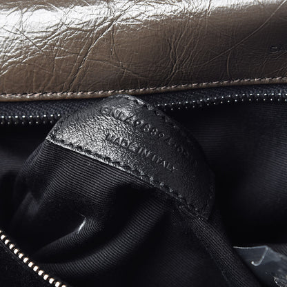Saint Laurent Crinkled Calfskin Matelasse Monogram Medium Niki Chain Satchel Faggio 8 of 11