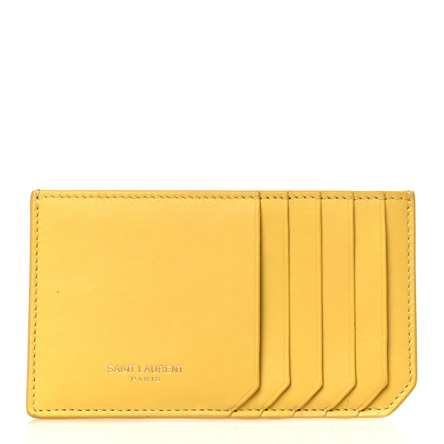 Calfskin 5 Fragments Card Holder Sunflower