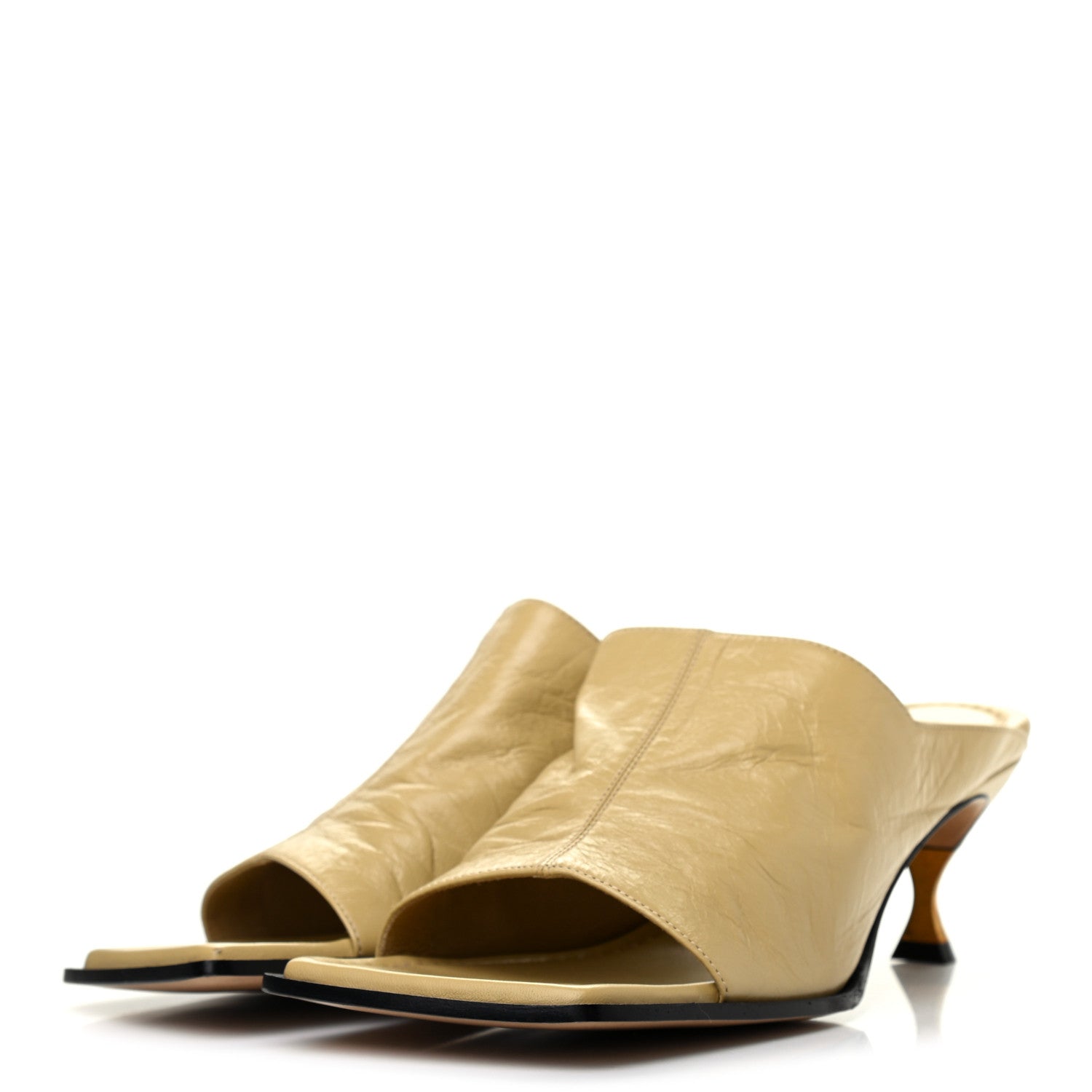 Bottega Veneta Crunch Lux Slide Sandals 38 Tapioca 3 of 7