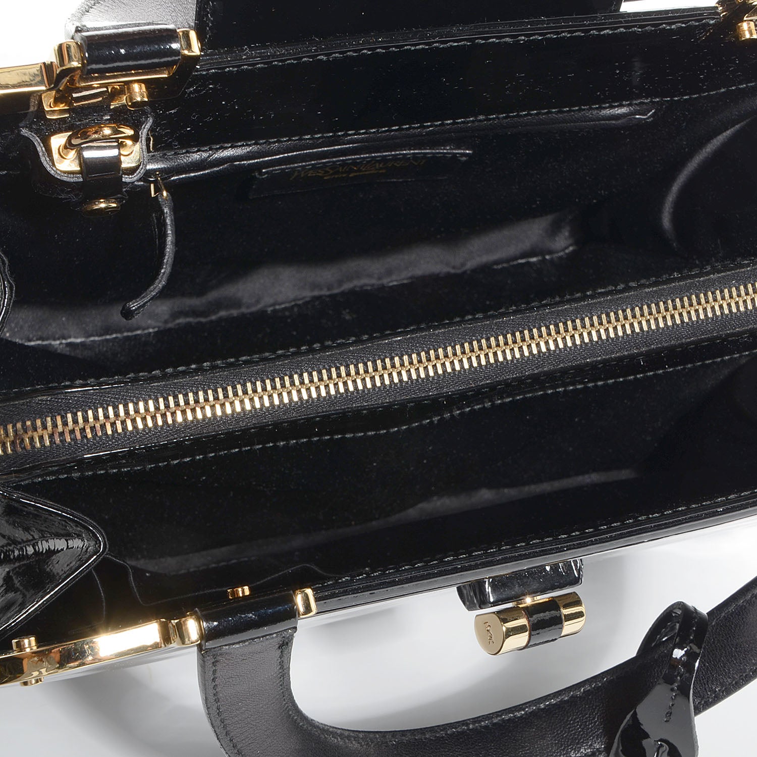 Saint Laurent Patent Small Uptown Black 5 of 8