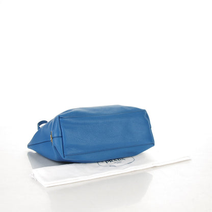 Prada Vitello Daino Tote Cobalto 4 of 7