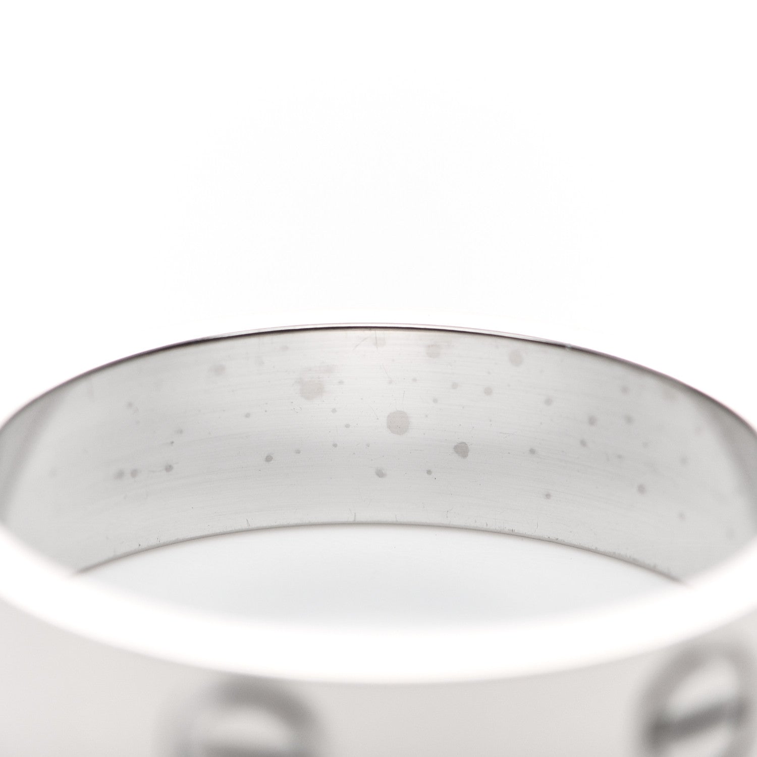 Cartier 18K White Gold 5.5mm LOVE Ring 60 9 5 of 5