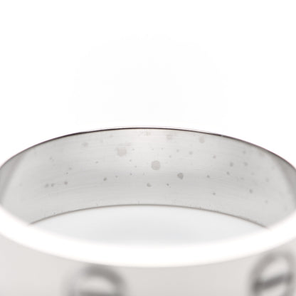 Cartier 18K White Gold 5.5mm LOVE Ring 60 9 5 of 5