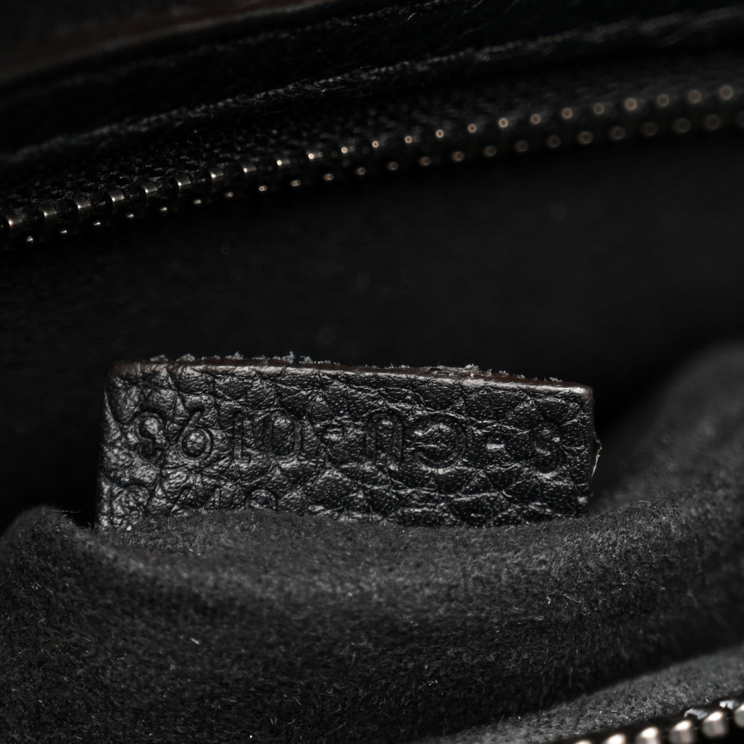 Celine Drummed Calfskin Mini Luggage Black 7 of 13