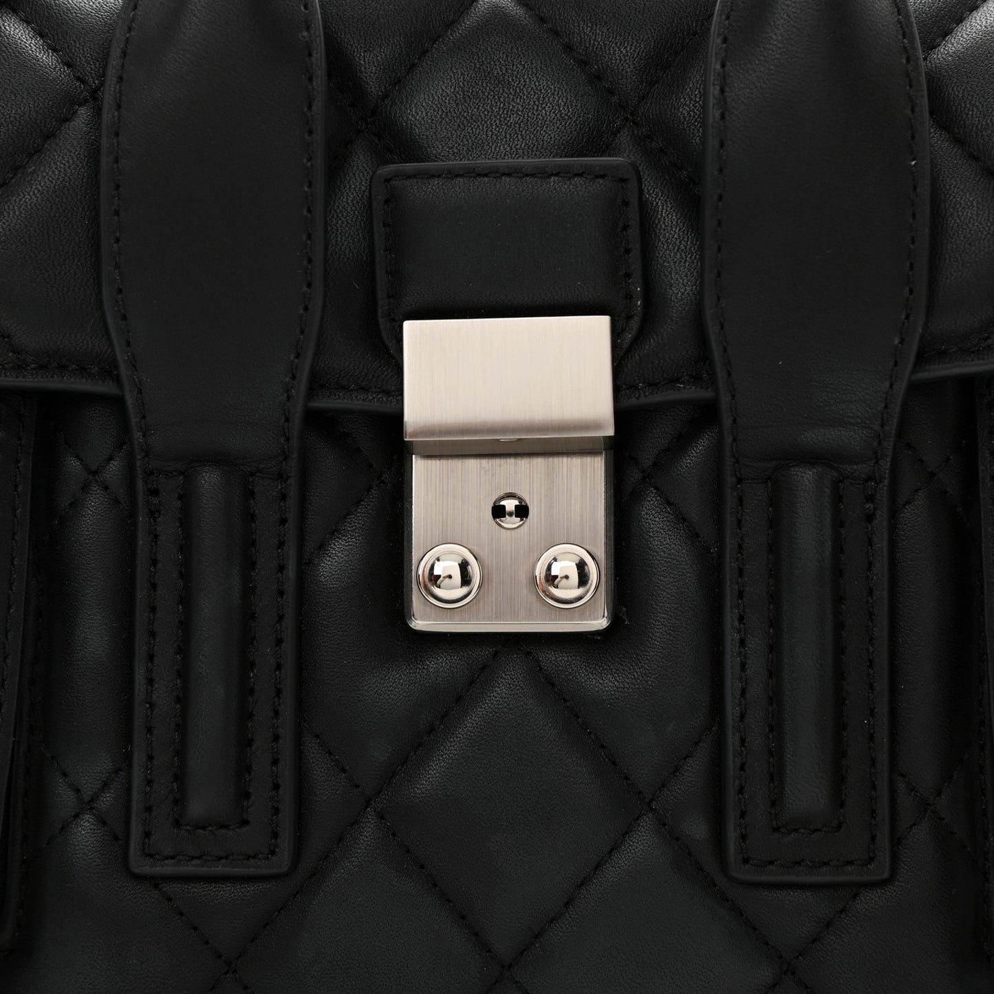 Calfskin Quilted Mini Pashli Satchel Black
