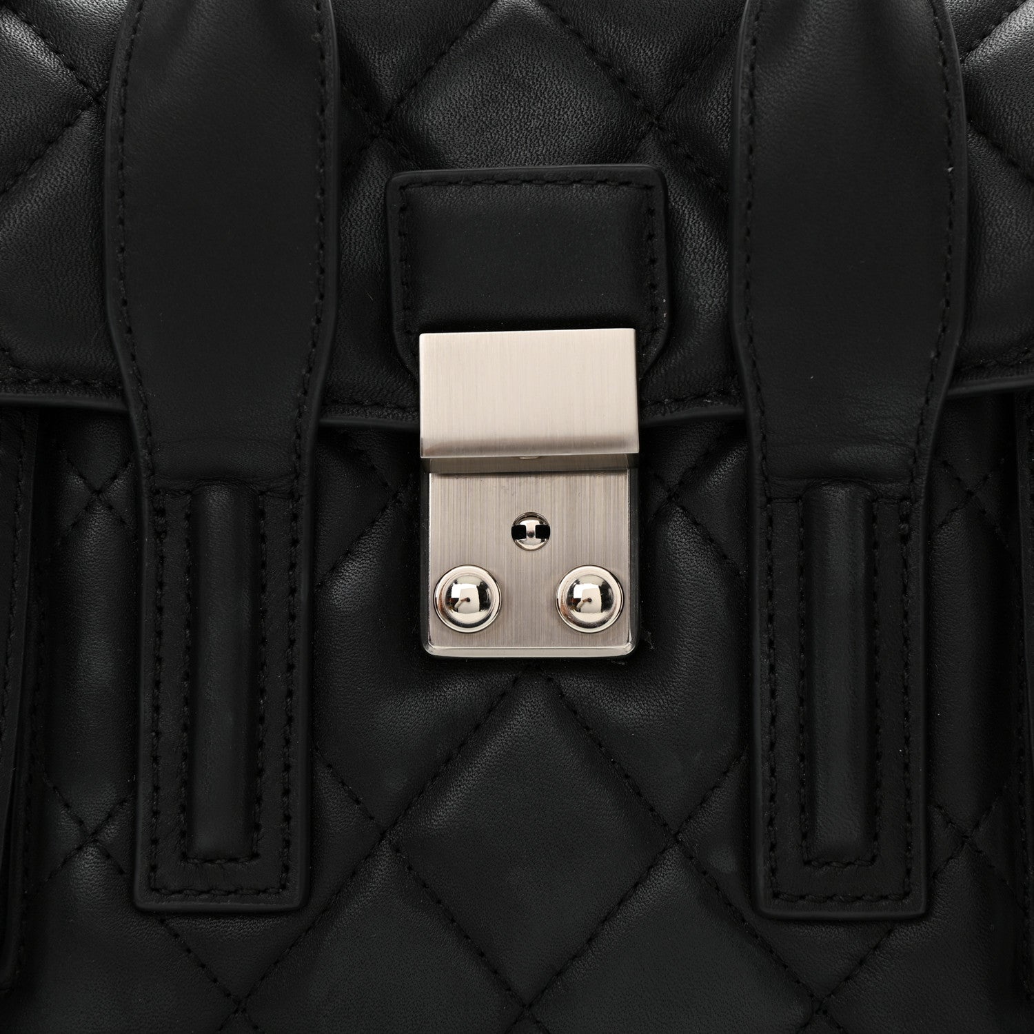 3.1 Phillip Lim Calfskin Quilted Mini Pashli Satchel Black 8 of 9