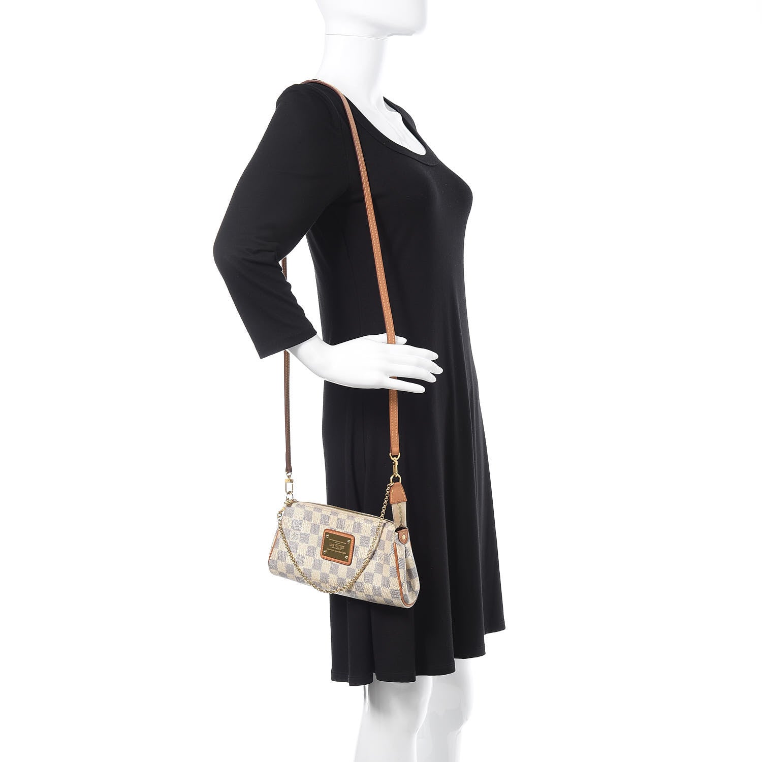 Louis Vuitton Damier Azur Eva Clutch 2 of 12