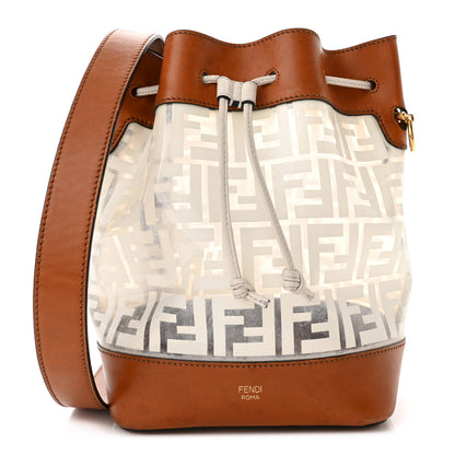 Fendi TPU FF Vitello Aura F is Fendi Grande Mon Tresor Bucket Bag White Cuoio 1 of 12