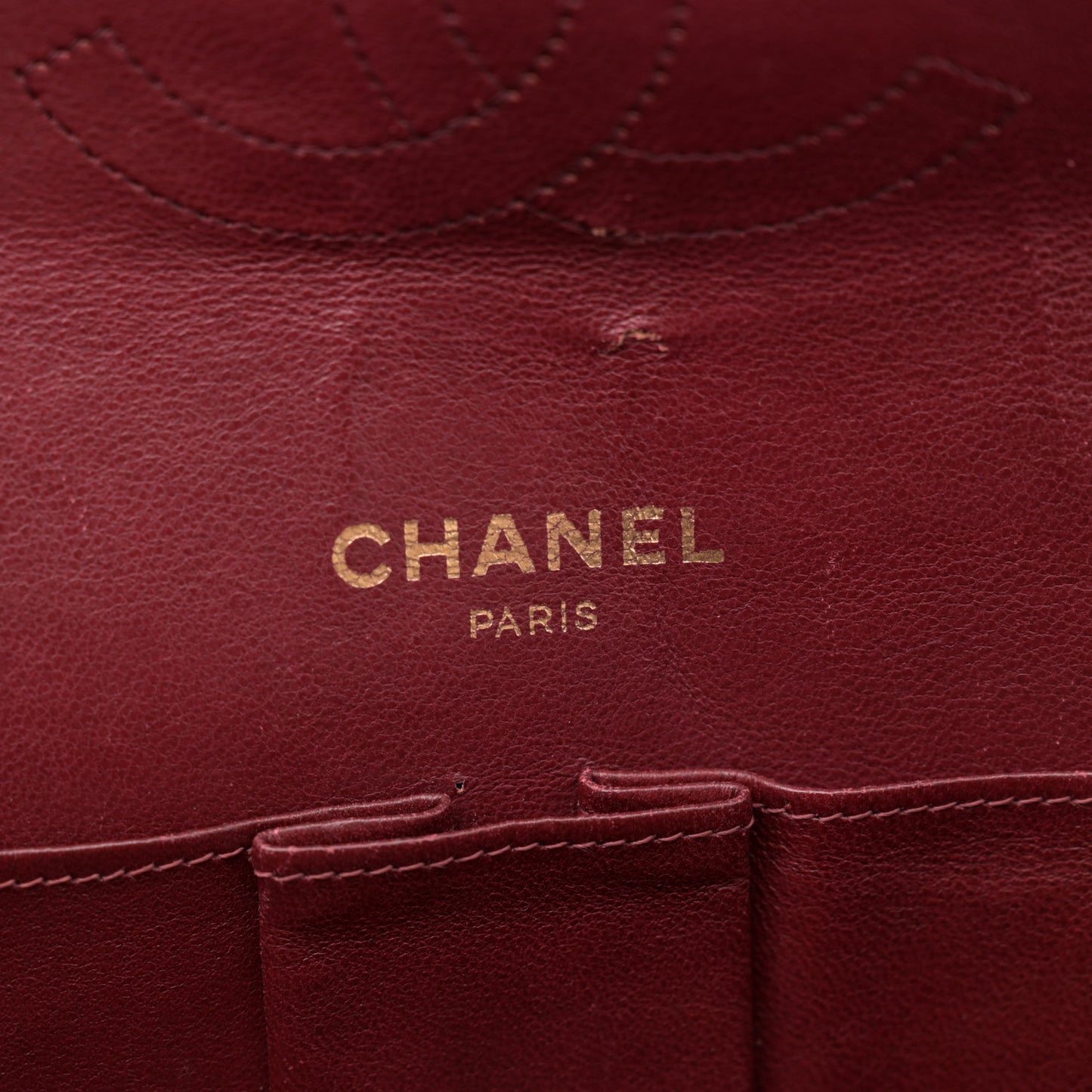 Jersey Quilted Medium Double Flap Black