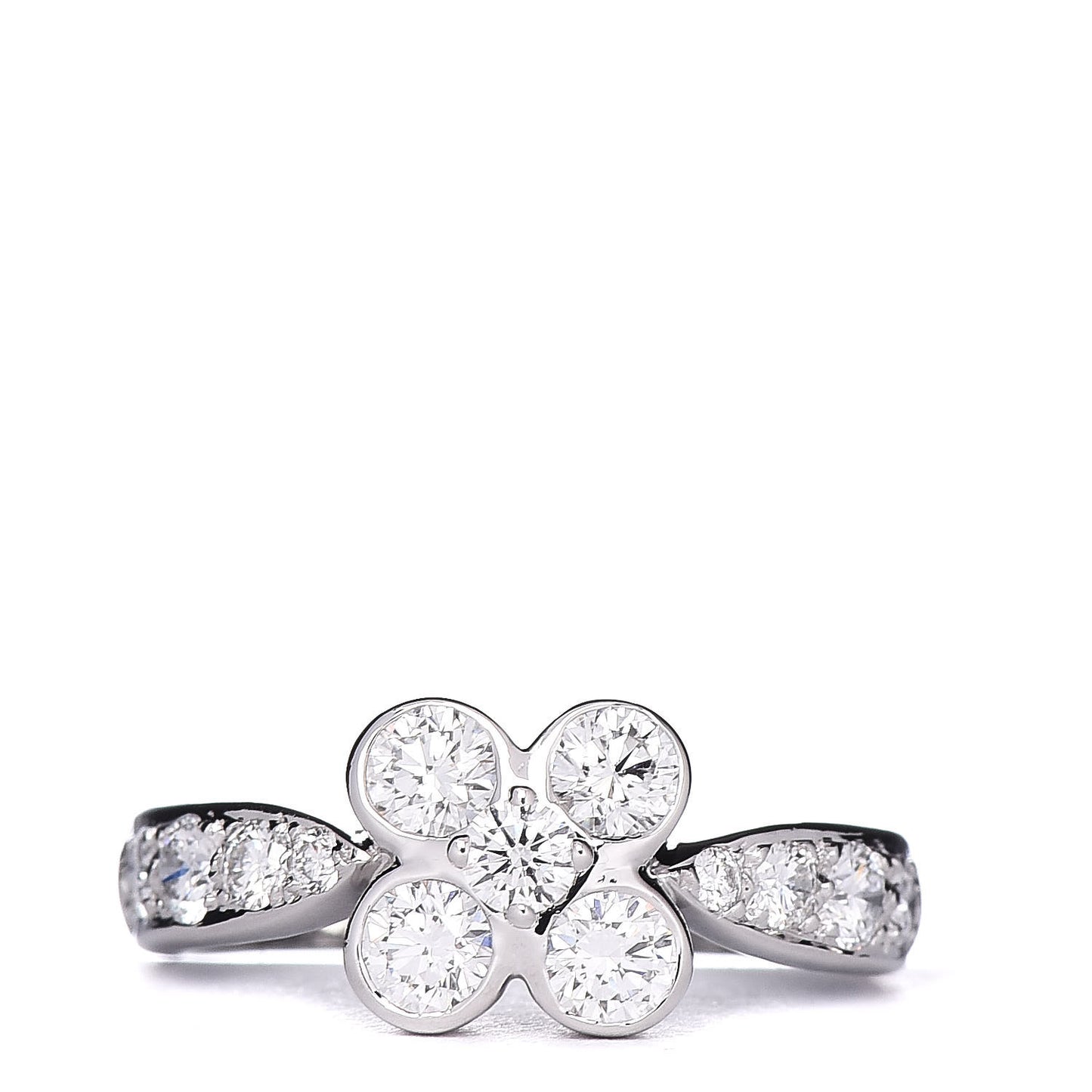 18K White Gold Diamond Arno Ring 49 4.75
