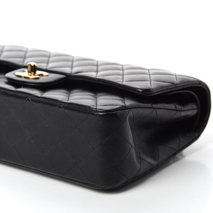 Chanel Lambskin Quilted Medium Double Flap Black 8 of 13