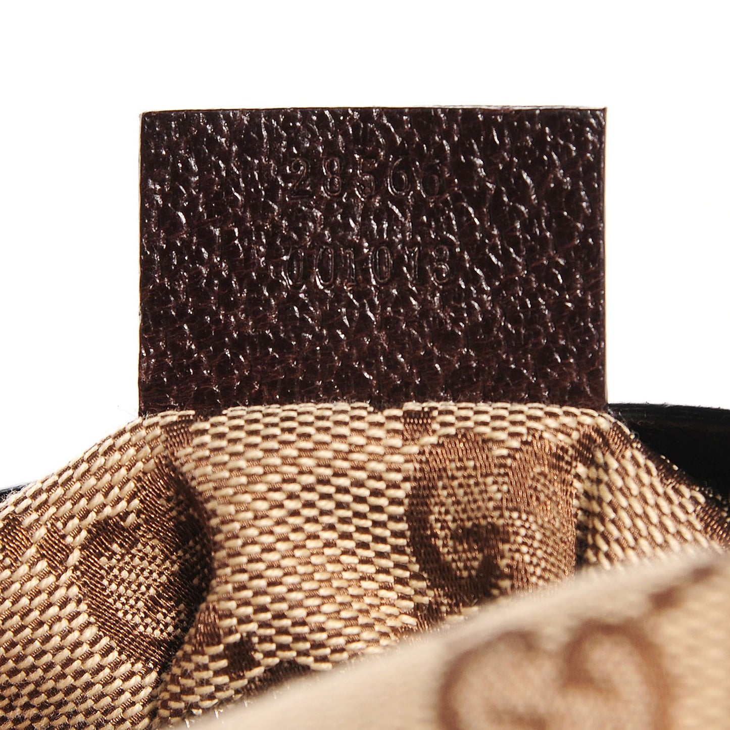 GG Monogram Web Double Pocket Belt Bag Dark Brown