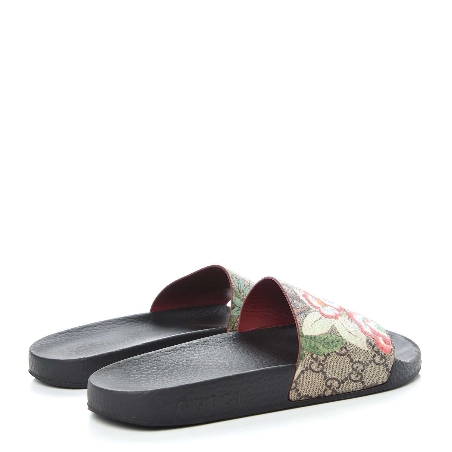 Gucci GG Supreme Monogram Tian Womens Slide Sandals 38 Beige Multicolor 4 of 10