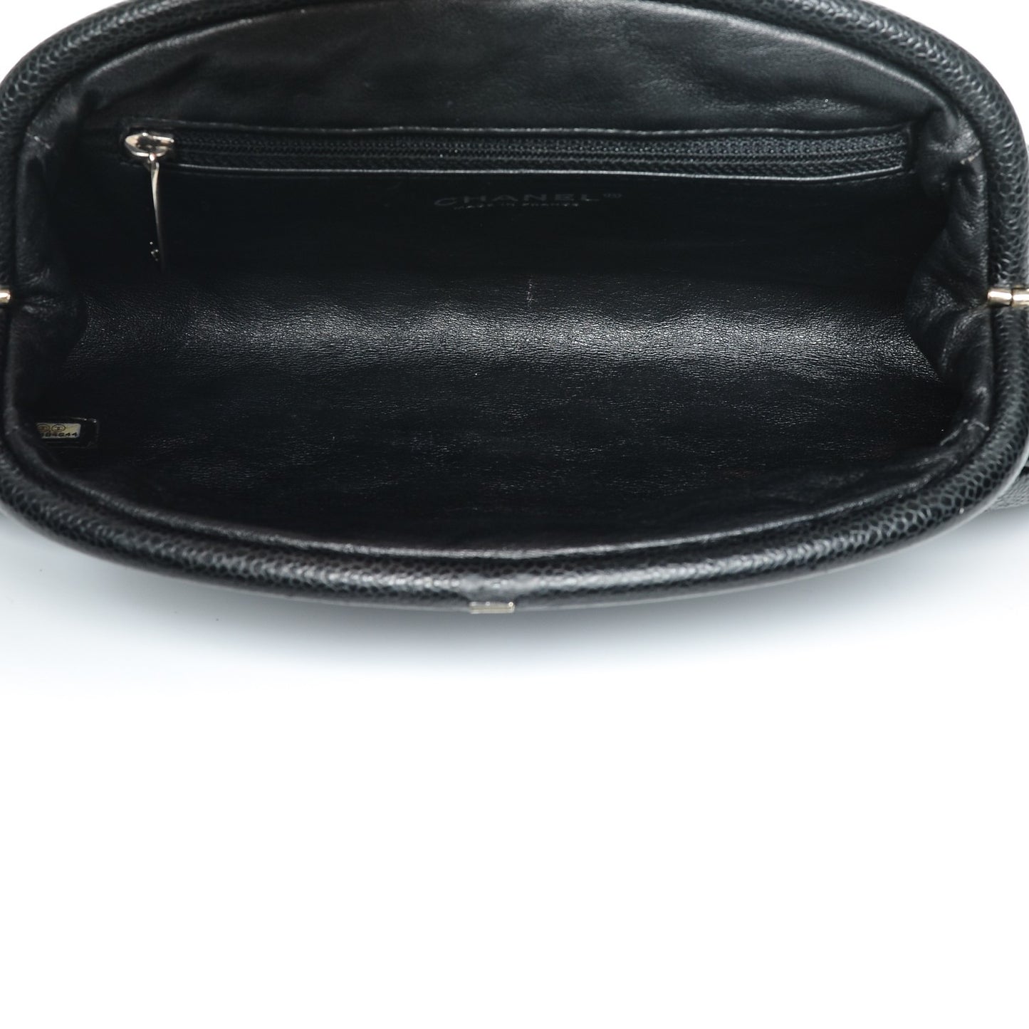 Caviar Quilted Timeless Clutch Black