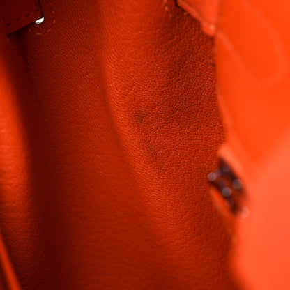 Hermes Taurillon Clemence Birkin 30 Feu 12 of 14