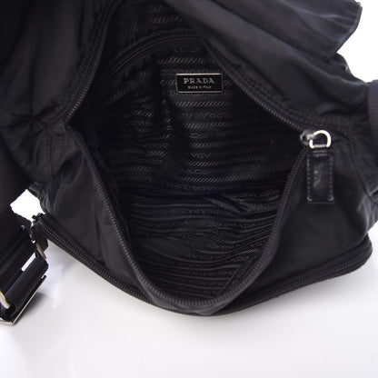 Prada Tessuto Nylon Messenger Bag Black 5 of 6