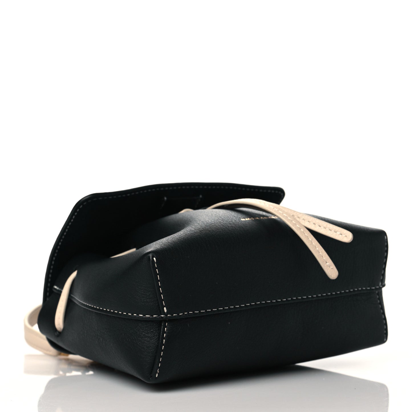 Calfskin Mini Mini Lady Bag Black White