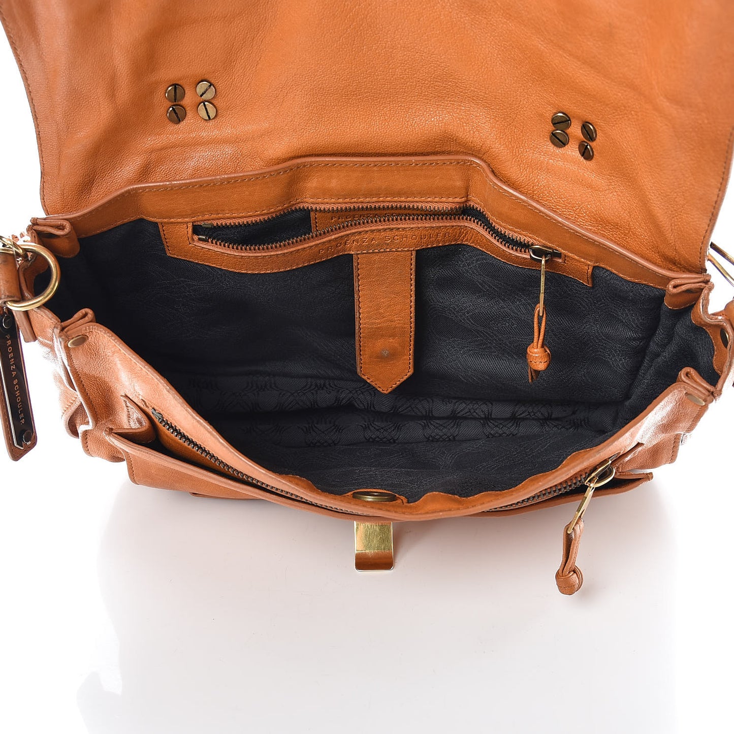 Lambskin Medium PS1 Satchel Saffron