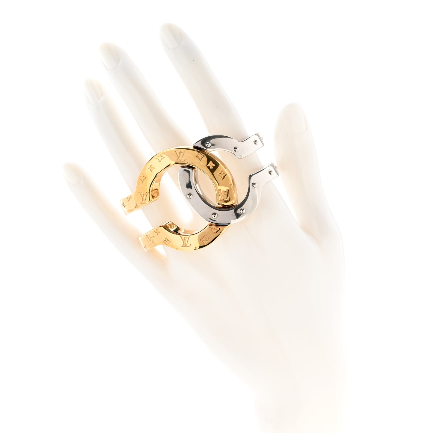 Interlocking Bracelet Gold Silver