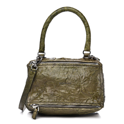 Givenchy Tumbled Sheepskin Small Pandora Khaki 1 of 17