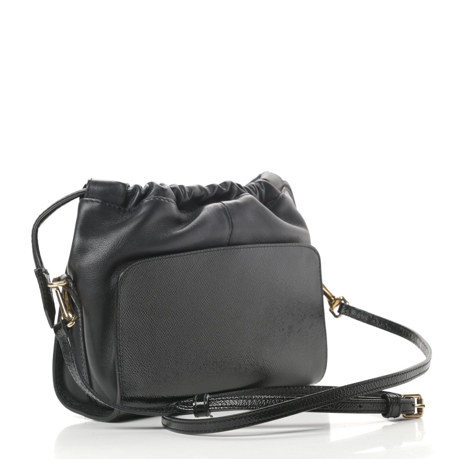 Burberry Patent Grained Calfskin Little Crush Black 3 of 13
