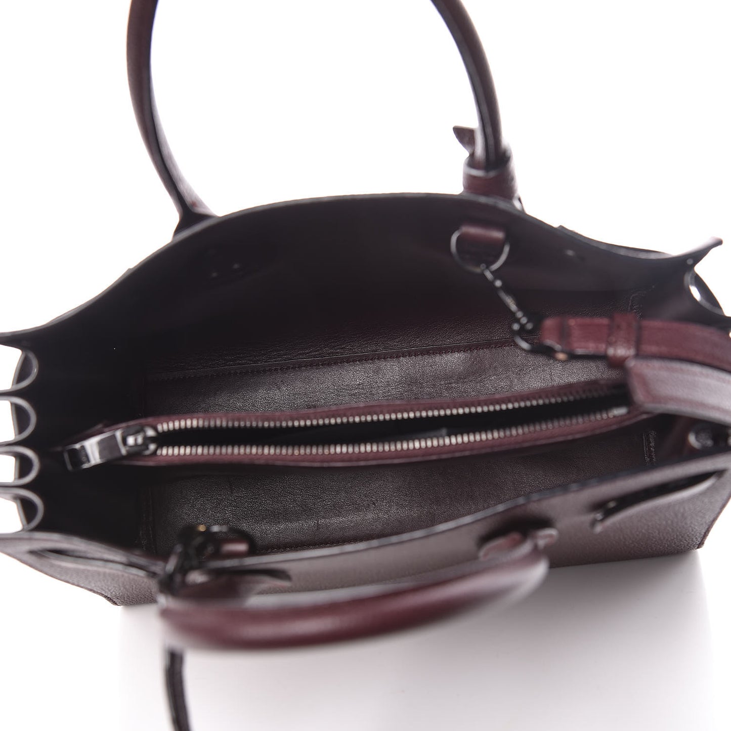 Grained Calfskin Baby Sac De Jour Amaranto