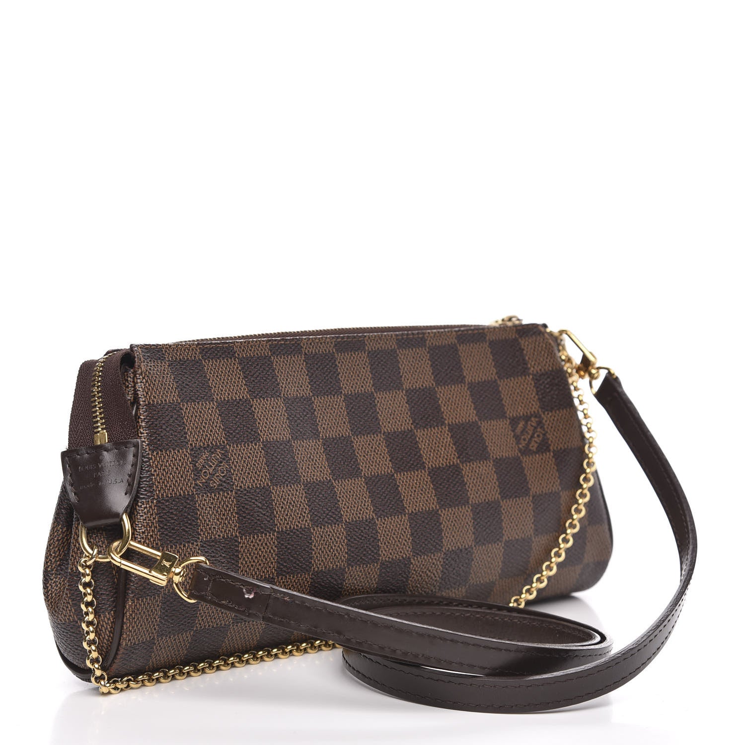 Louis Vuitton Damier Ebene Eva Clutch 3 of 12