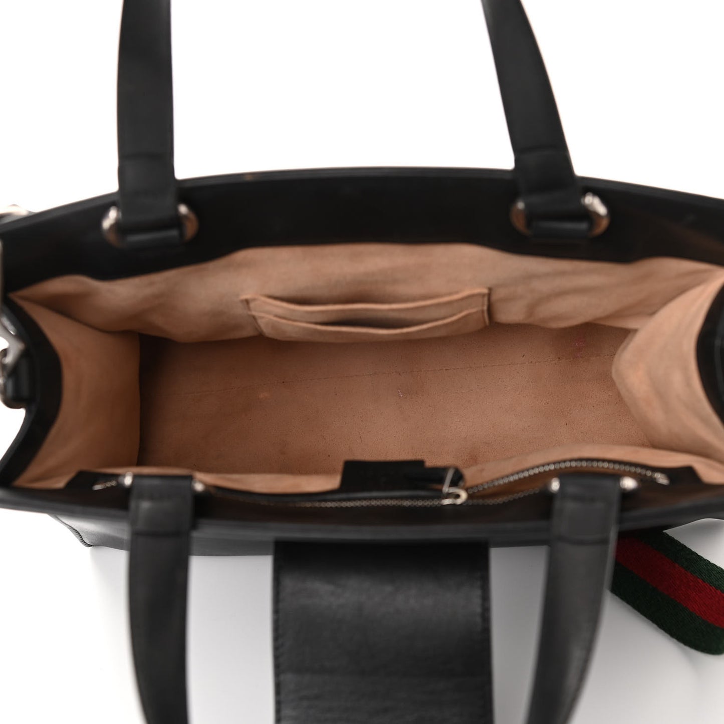 Calfskin Web Medium Dionysus Tote Bag Black