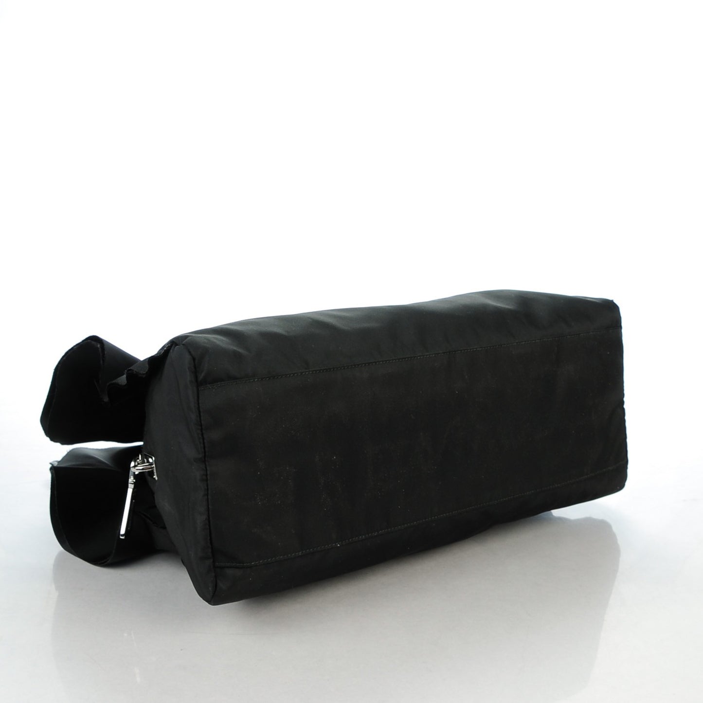 Tessuto Nylon Ruffle Tote Nero Black