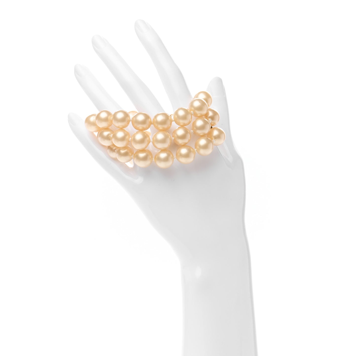Crystal Pearl Gripoix Bracelet Gold