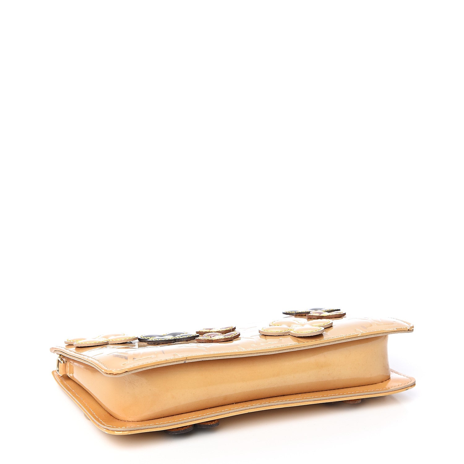 Louis Vuitton Vernis Lexington Fleurs Pochette Beige 3 of 7