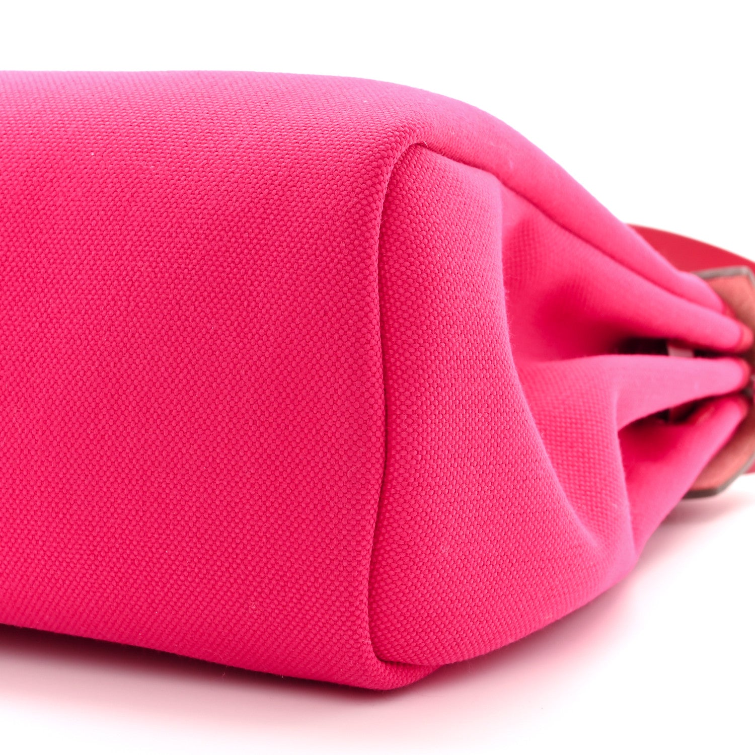 Hermes Toile Militaire Vache Hunter Laque Herbag Zip Retourne 31 PM Rose Mexico Rouge Piment 12 of 13