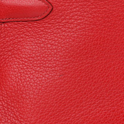Hermes Taurillon Clemence Shoulder Kelly 40 Rouge Vif 11 of 14