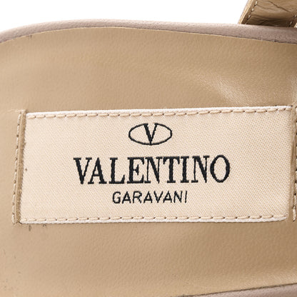 Valentino Garavani Patent Nappa Rockstud 50mm Cage Mules 38 Poudre 5 of 9
