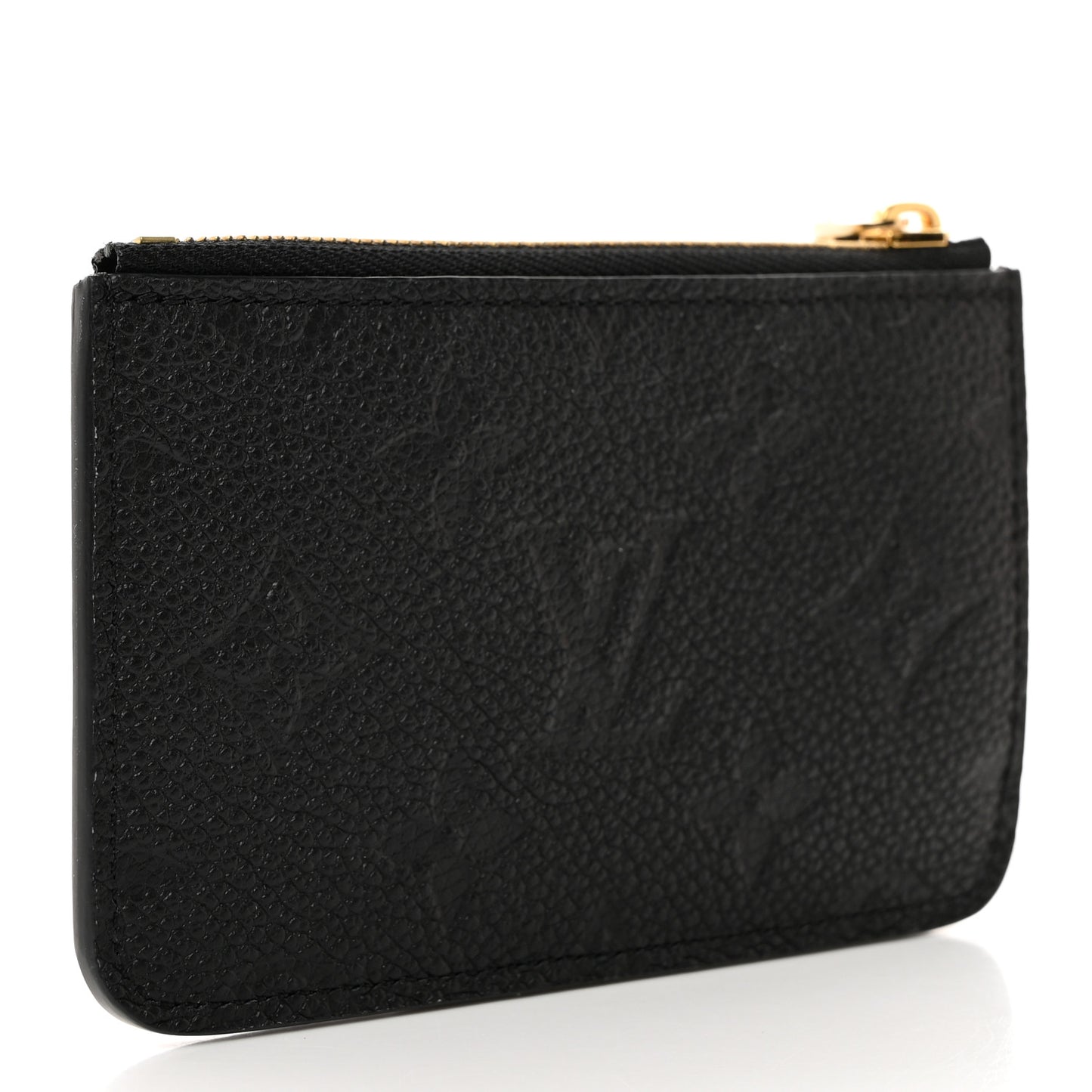 LOUIS VUITTON Empreinte Monogram Zipped Romy Card Holder Black