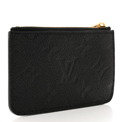 Louis Vuitton LOUIS VUITTON Empreinte Monogram Zipped Romy Card Holder Black 3 of 6