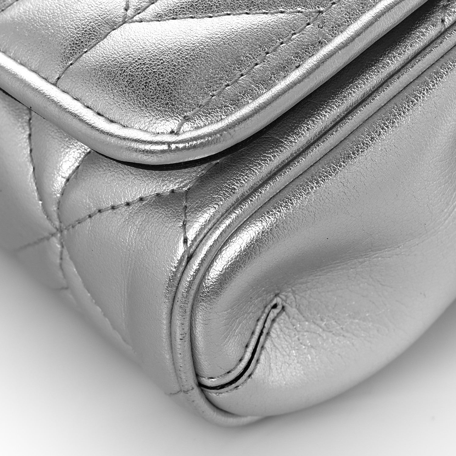 Jimmy Choo Metallic Calfskin Diondra Belt Bag Silver 8 of 8