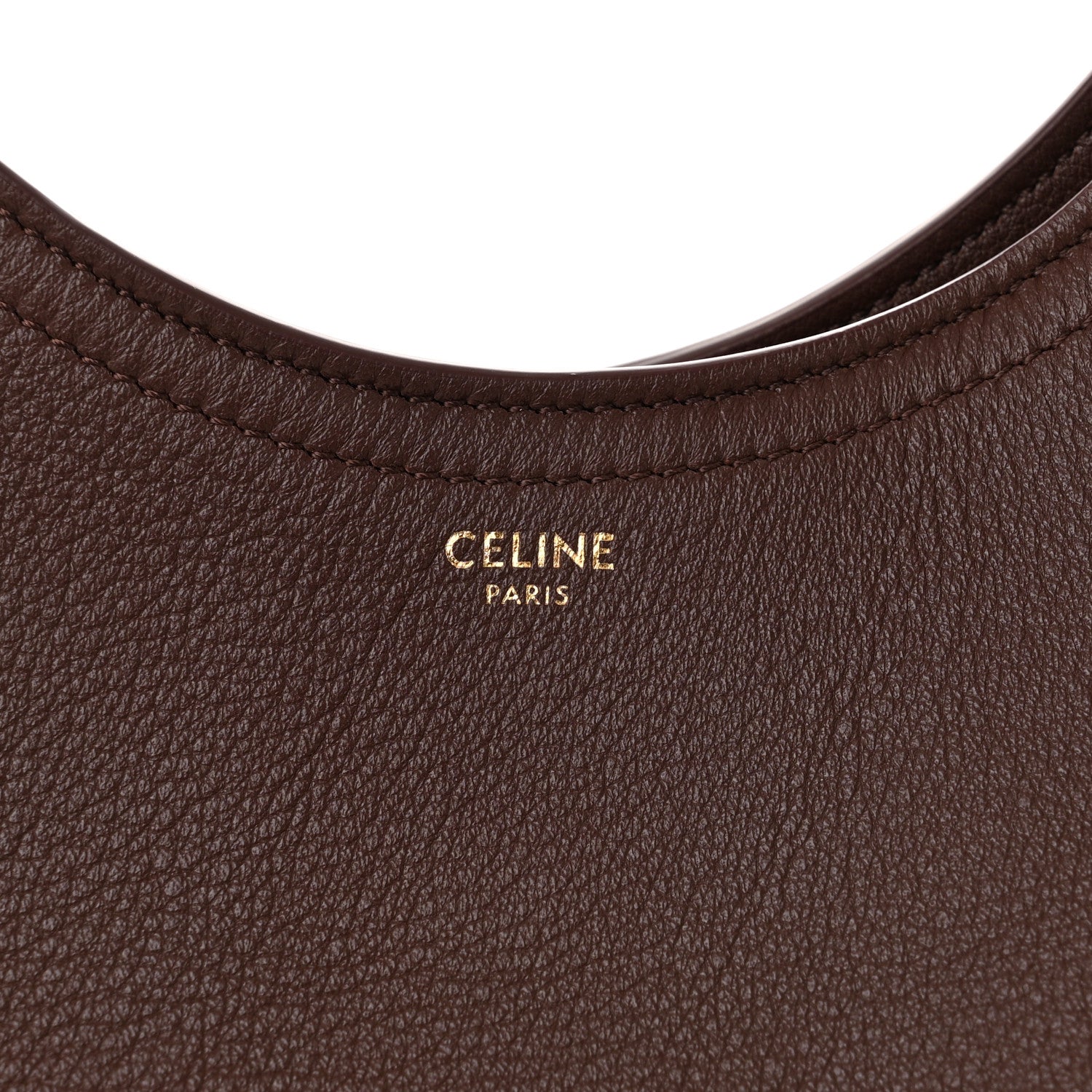Celine Supple Calfskin Meo Hobo Chestnut 6 of 10
