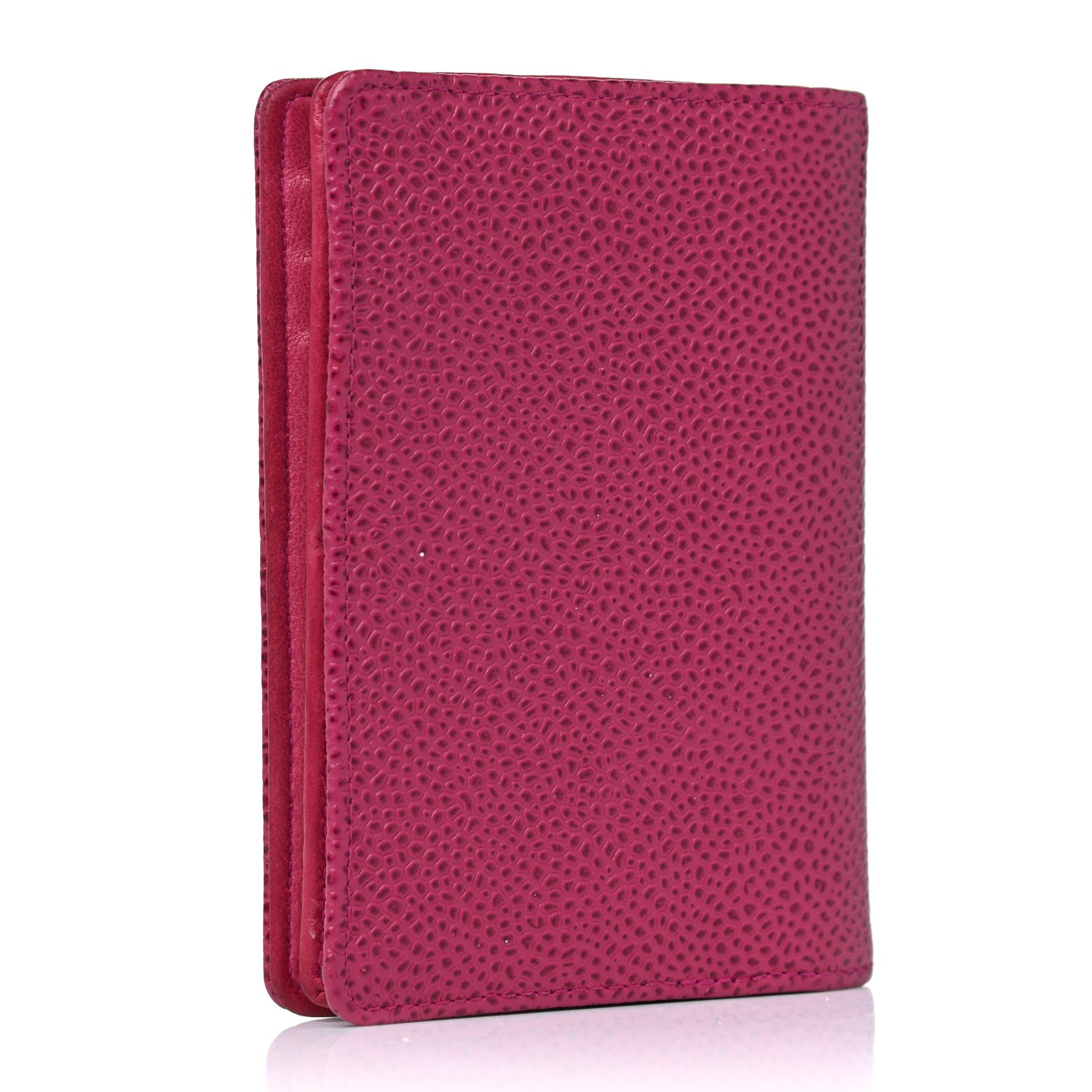 Chanel Caviar Timeless CC Card Holder Wallet Dark Pink 3 of 18