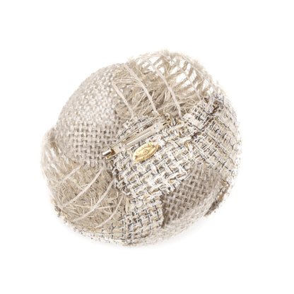 Chanel Fantasy Tweed Camellia Pin Brooch 2 of 5