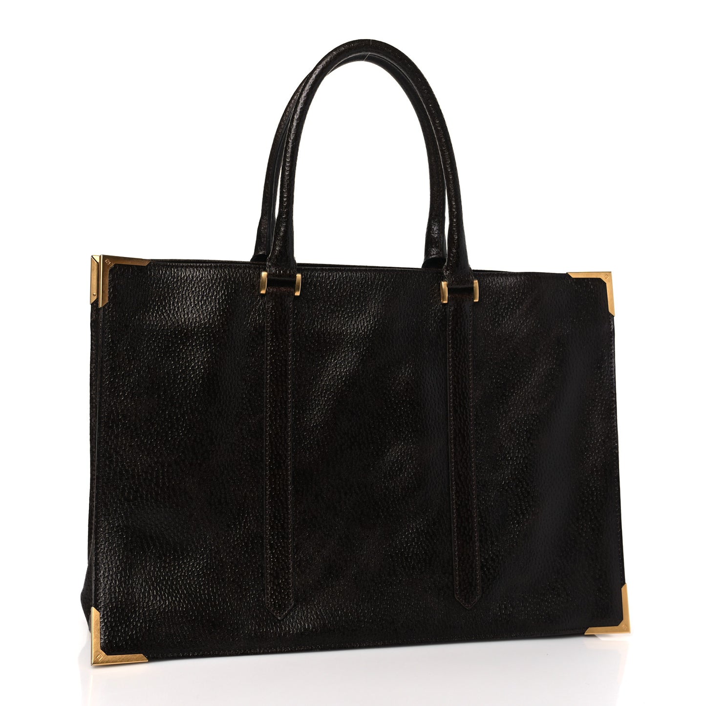 Dimpled Calfskin Classico No. 4 Tote Brown