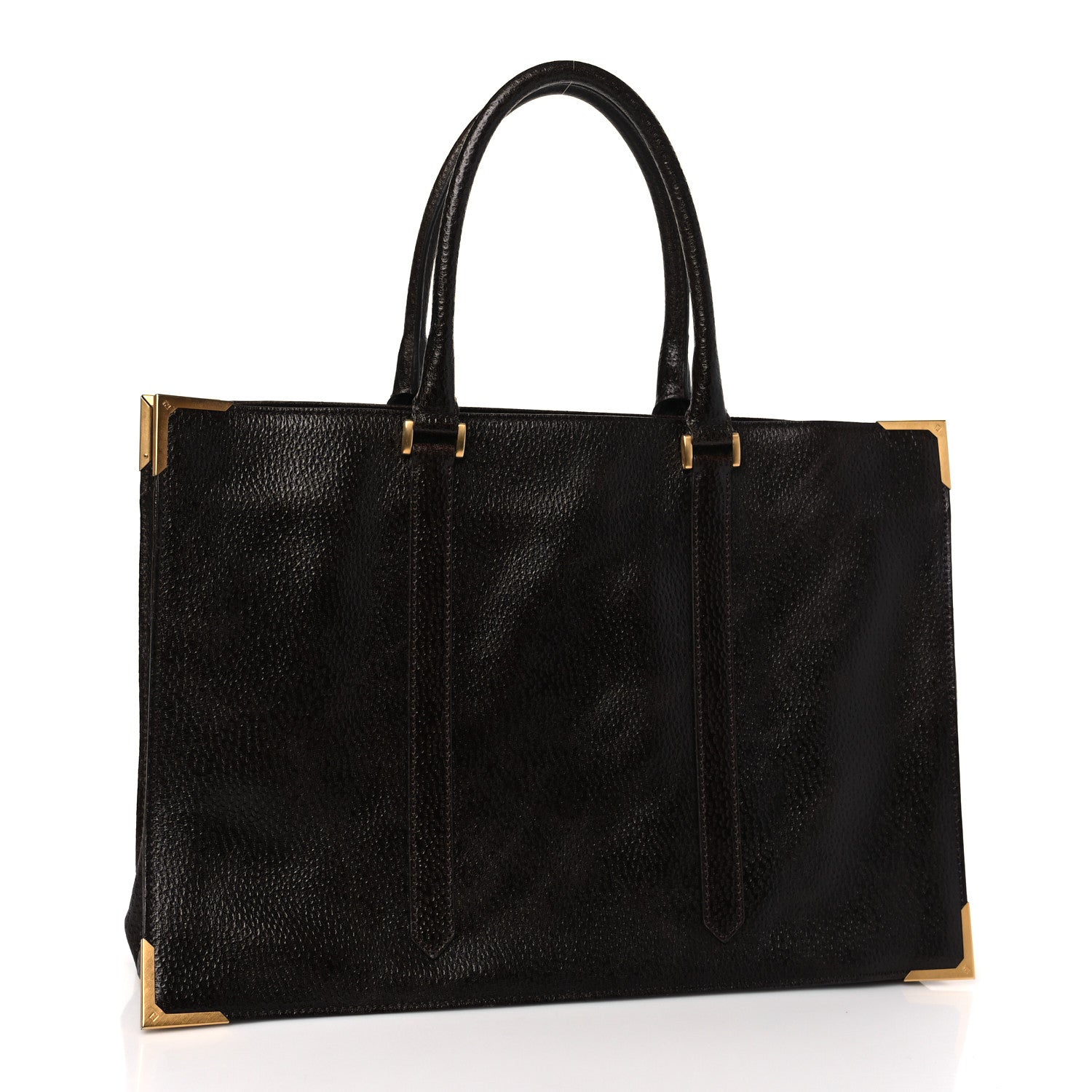 Fendi Dimpled Calfskin Classico No. 4 Tote Brown 3 of 9
